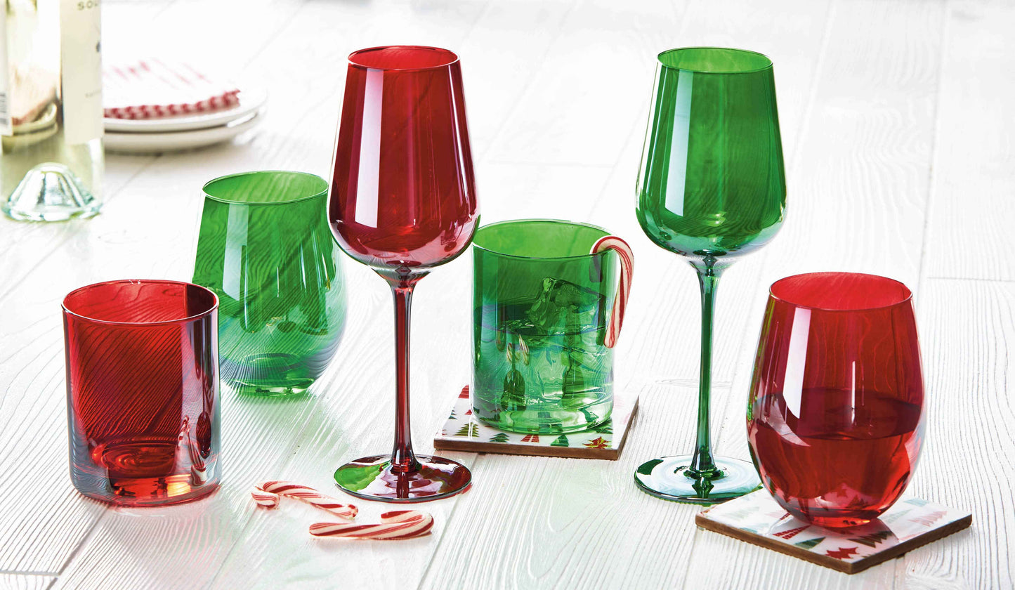 Celebration DOF Glass Red Glass Christmas: Red / Soda lime glass / Hand wash