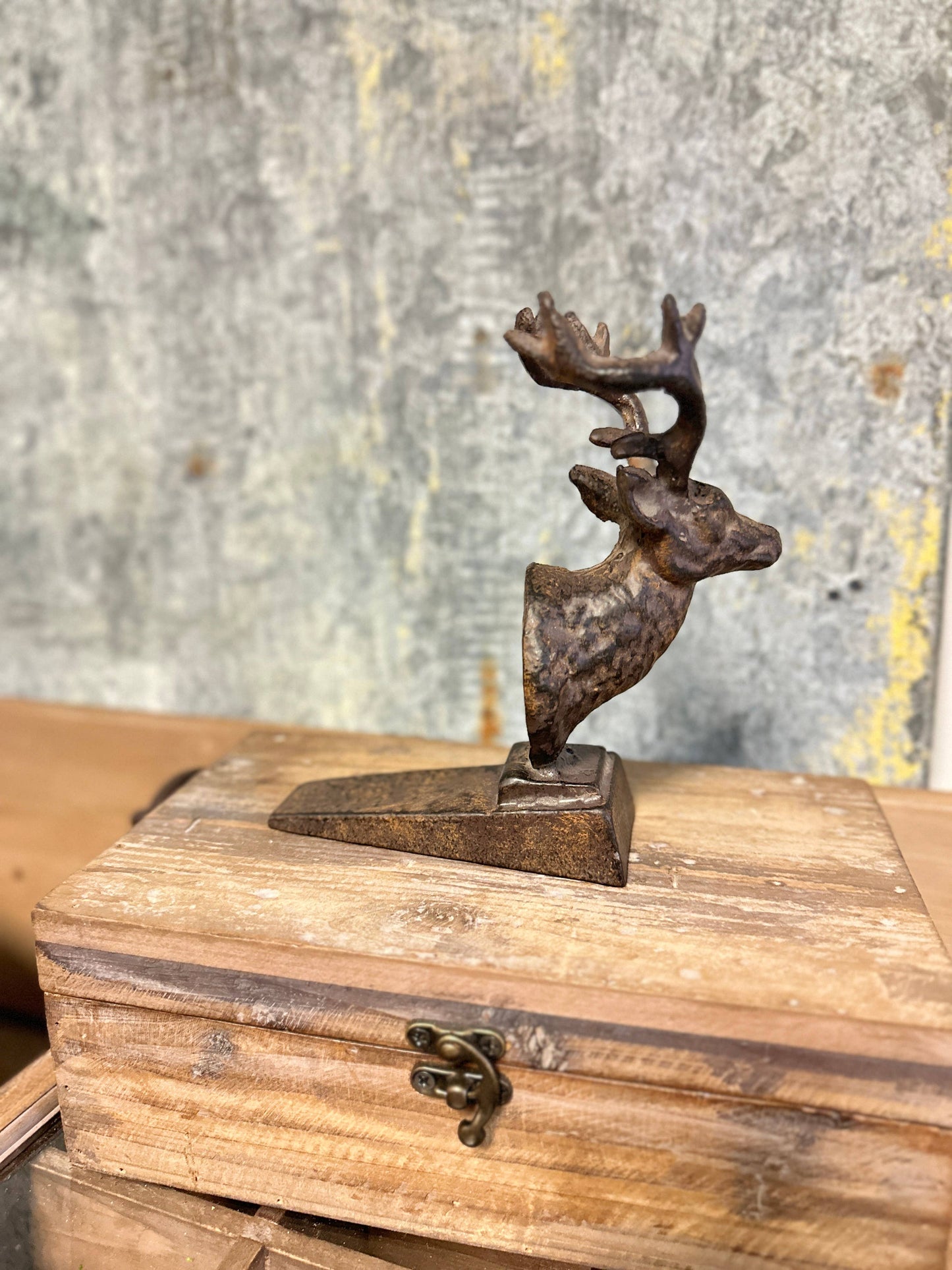 Buck Deer Head Door Stop