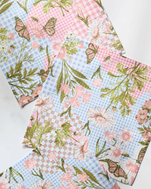 Geometry - Floral Collage Dishcloth Set