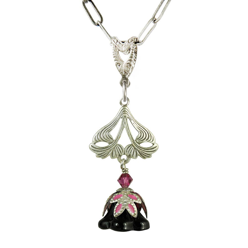 Love Light Classic Hand Painted Floral Necklace