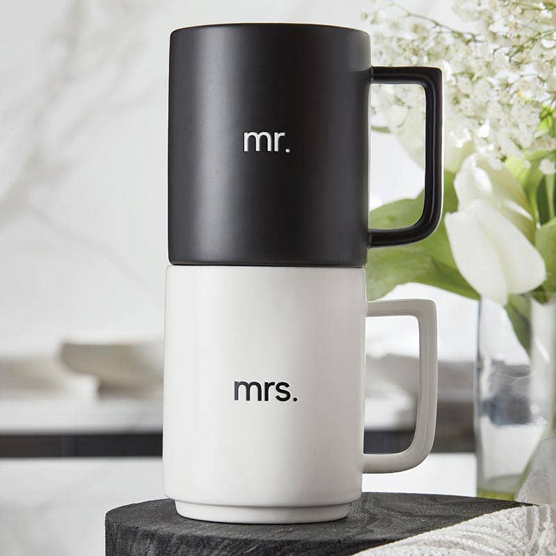 Stack Mug Set Mr. & Mrs.