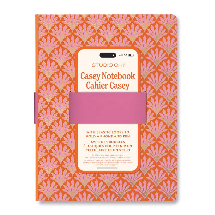 Tropical Blooms Casey Notebook with Phone Loop