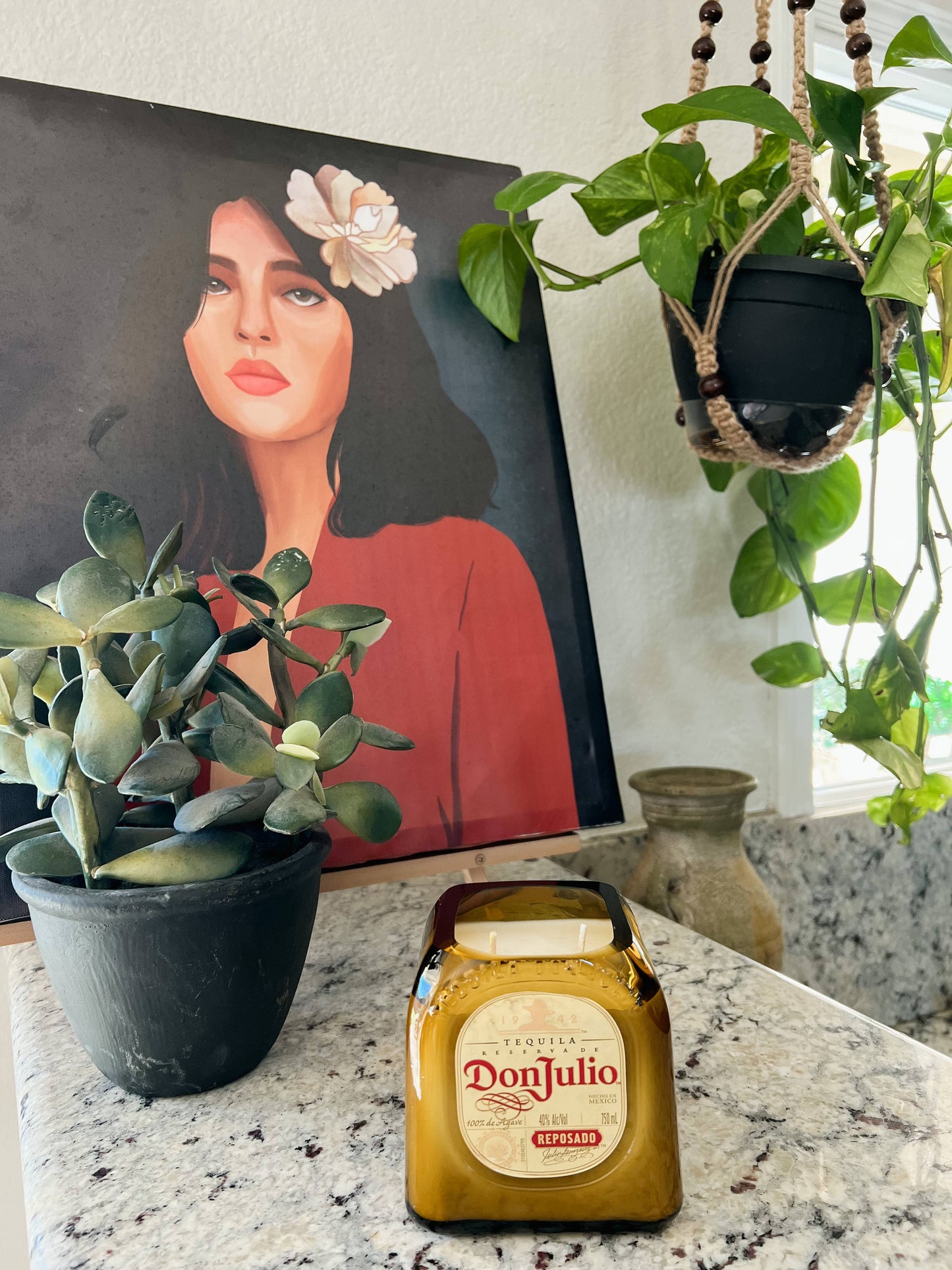 Recycled Don Julio Repo Candle