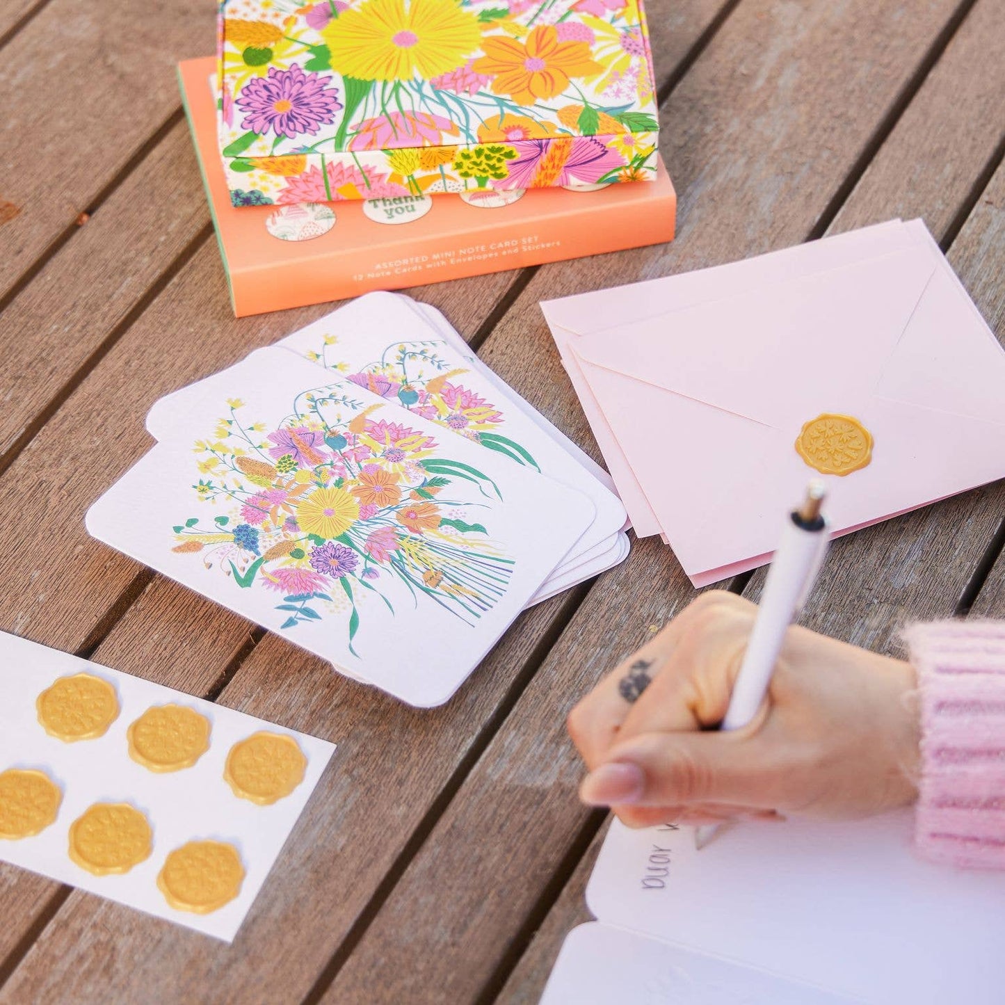 Garden Splash Studio Note Cards with Matching Wax Seals