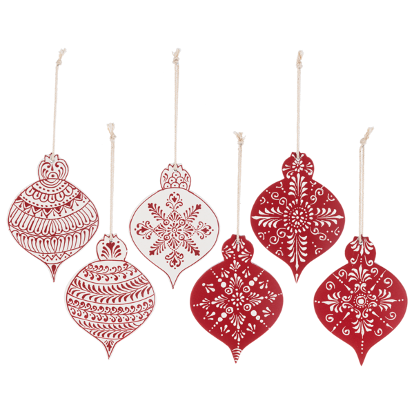 Hand Painted Ornament -2 Colors-Sold Separately
