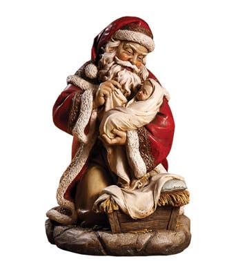 Santa Holding Baby Jesus