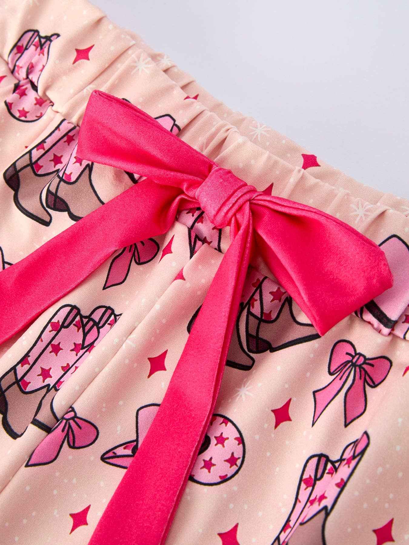 Mommy & Me Western Print Ruffle Pajama Set: 5 / KIDS