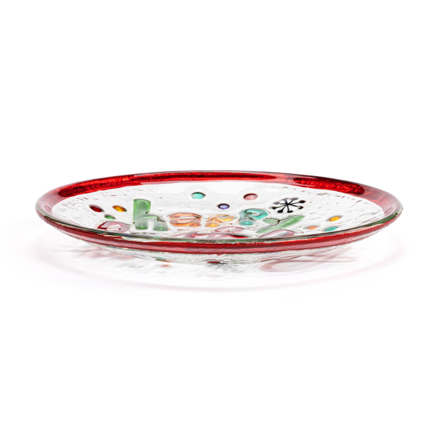 Happy Birthday Mini Glass Round Plate - 6.5in