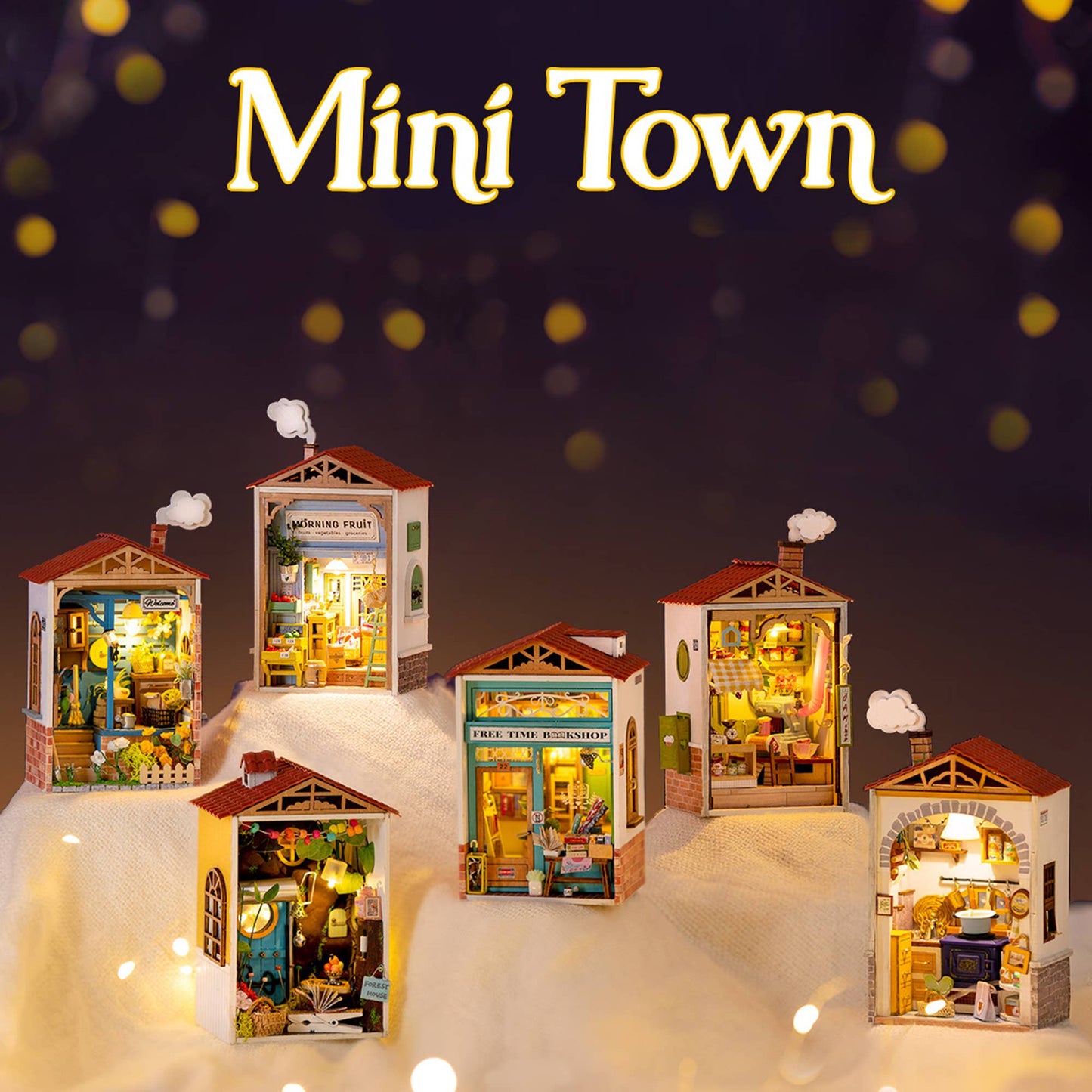 Hands Craft - DIY Miniature House Kit: Free Time Bookshop
