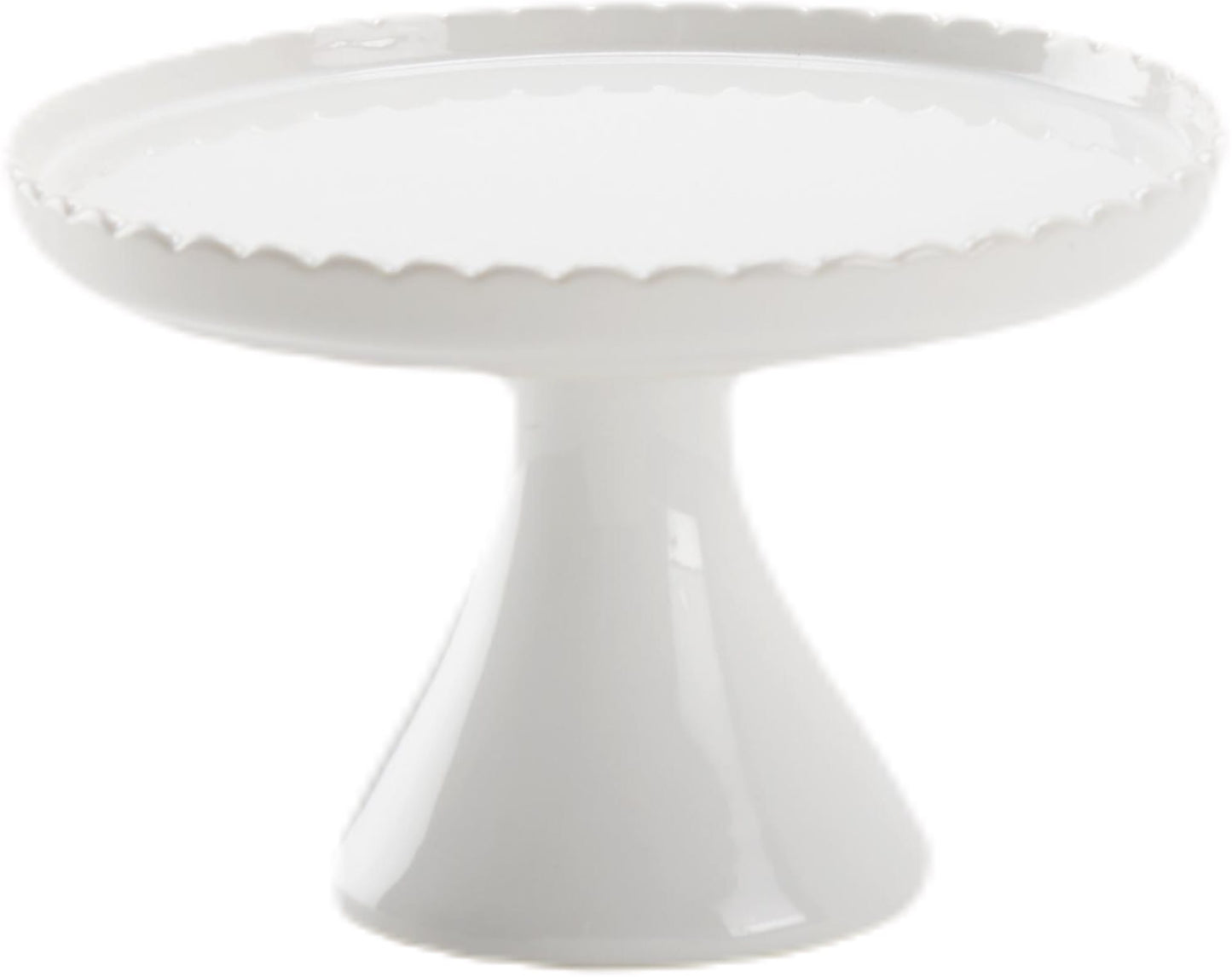 Pedestal con borde festoneado pequeño