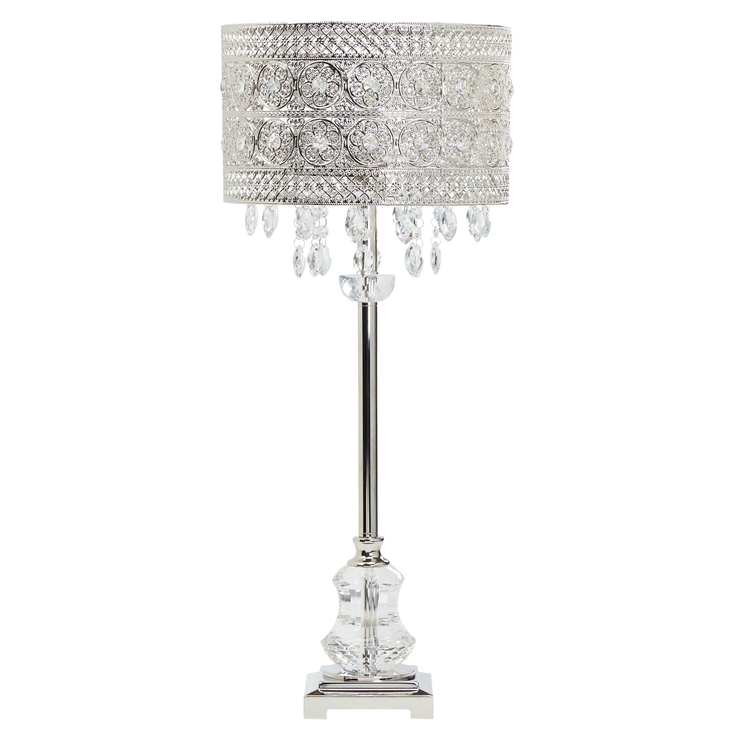 28.75"H Harley Polished Nickel Buffet Table Lamp