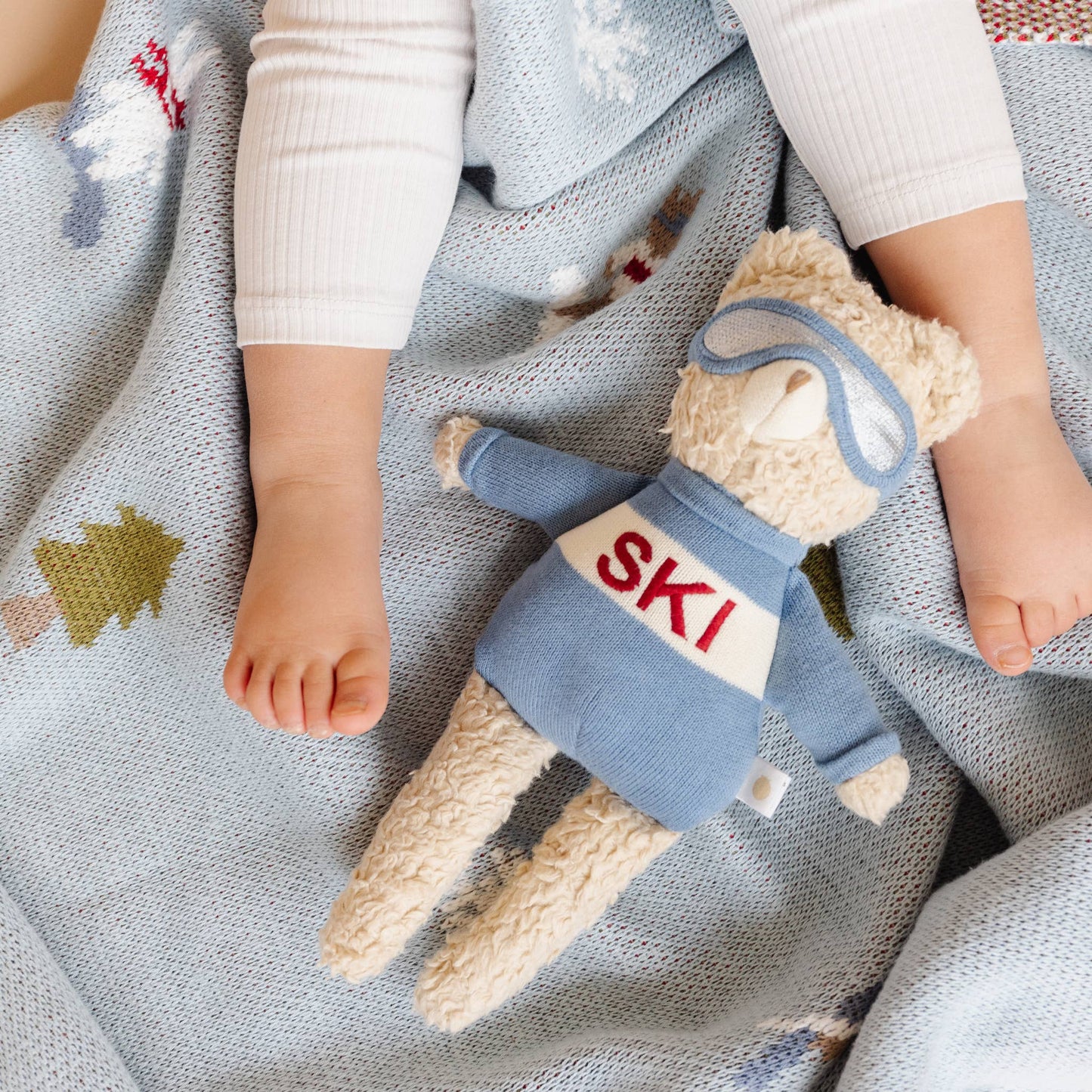 Benjamin Bear Ski Plushie | Baby Kids Toy Animal Fall Winter