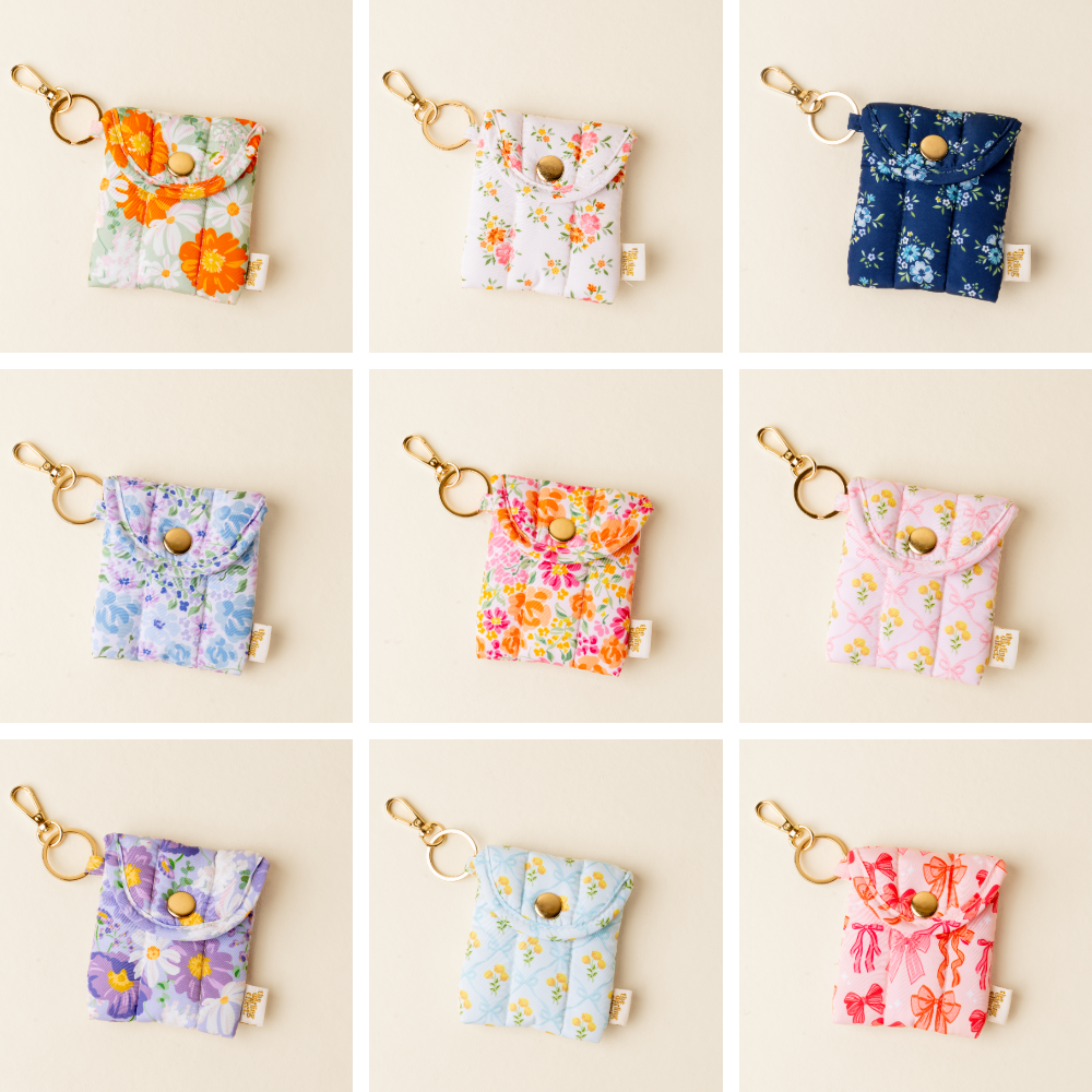 Puffy Earbud Case Keychain