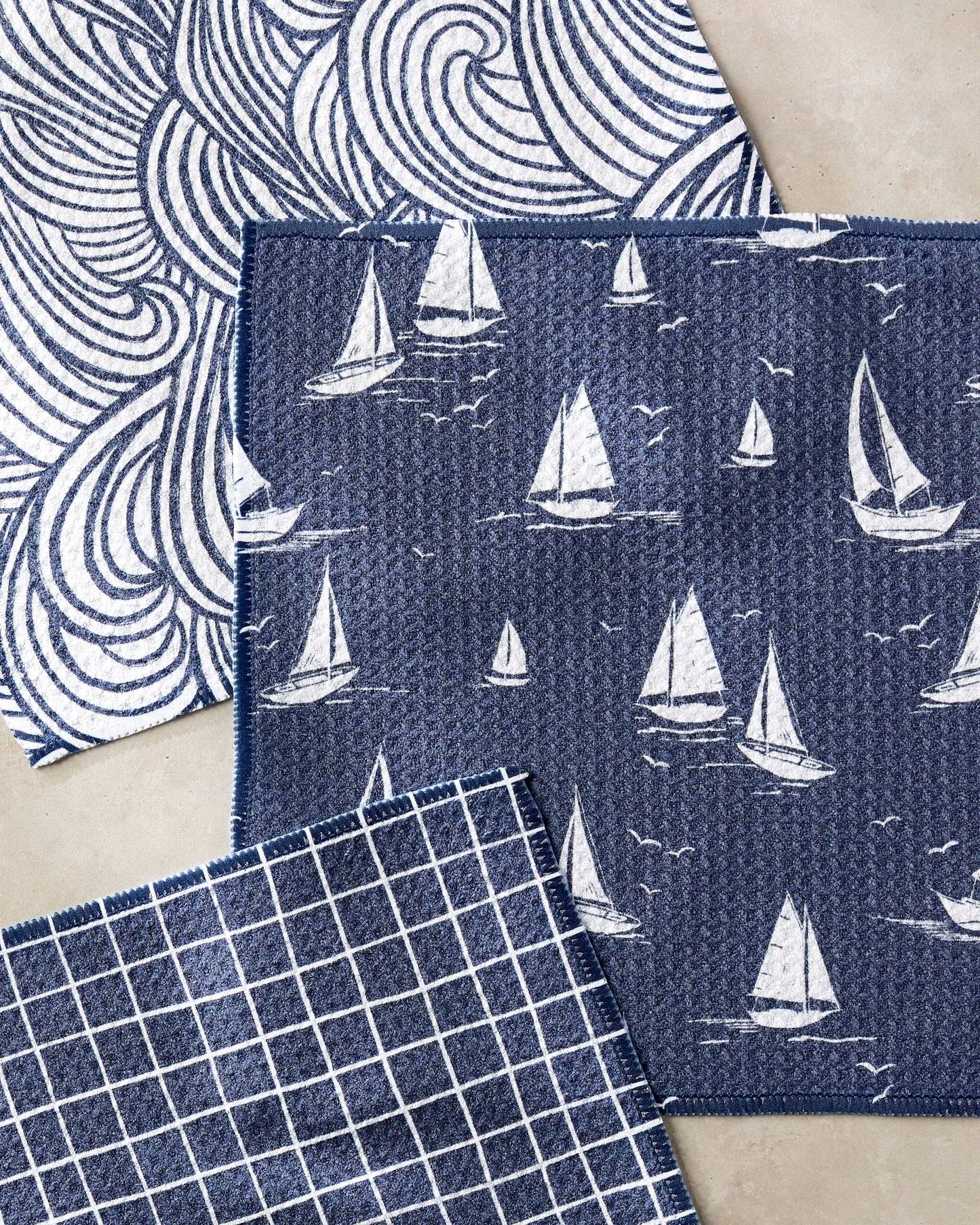 Coastal Day Dishcloth Set