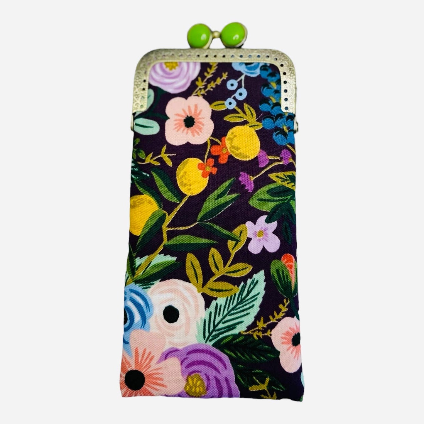 Eyeglass Case - Garden Party in Plum