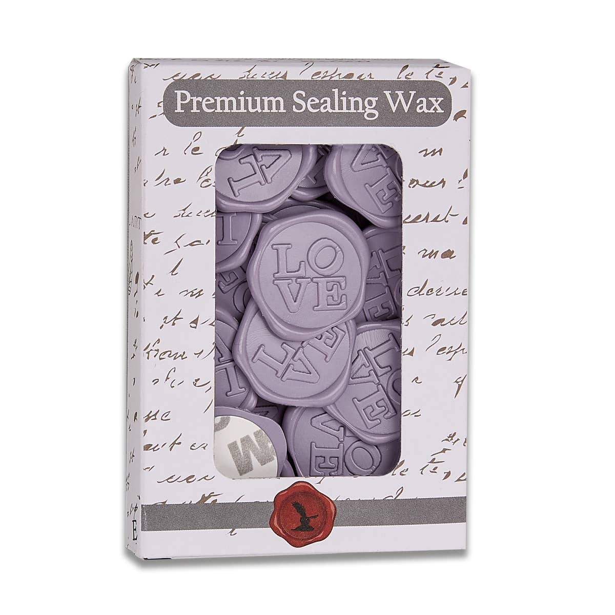 LOVE Adhesive Wax Seal Stickers 1 1/4" - 25 Pk
