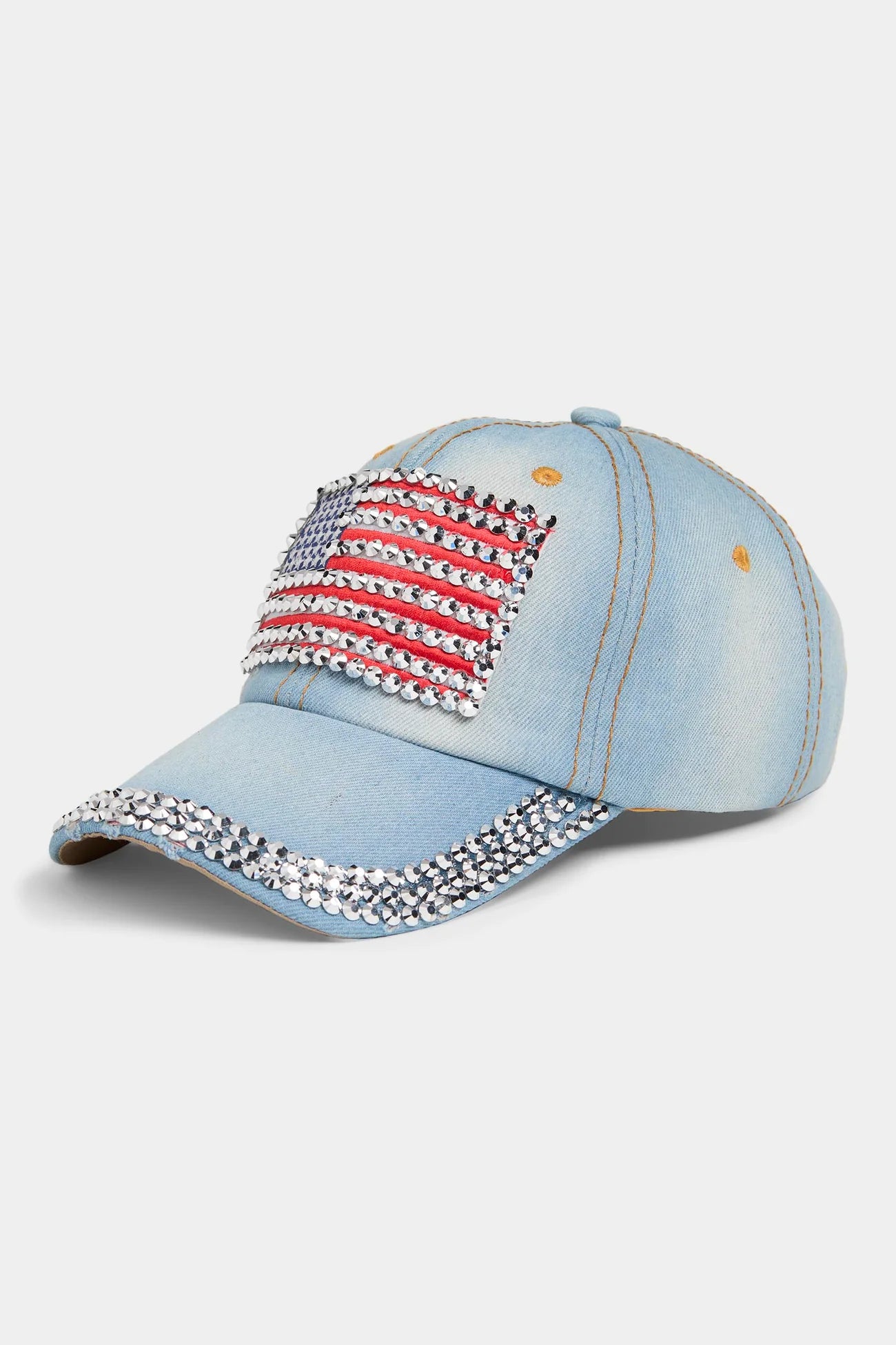 Bedazzled American Flag Hat