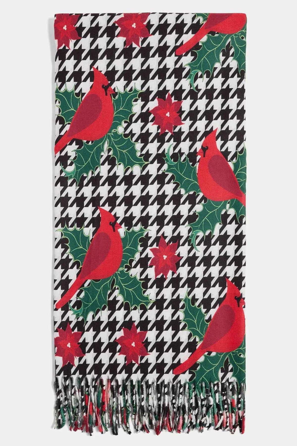 Houdstooth Cardinal Scarf