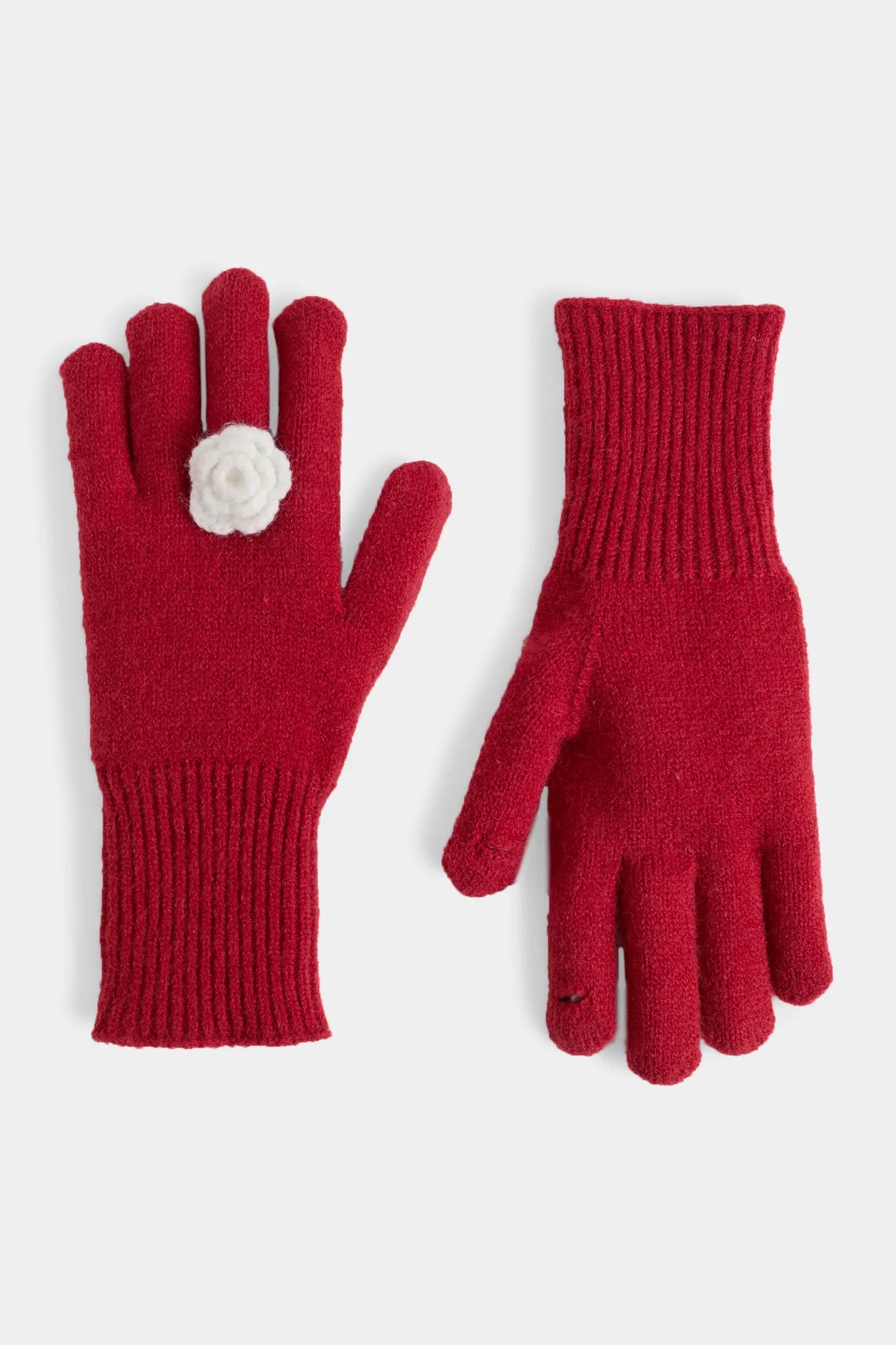 Crochet Flower Gloves