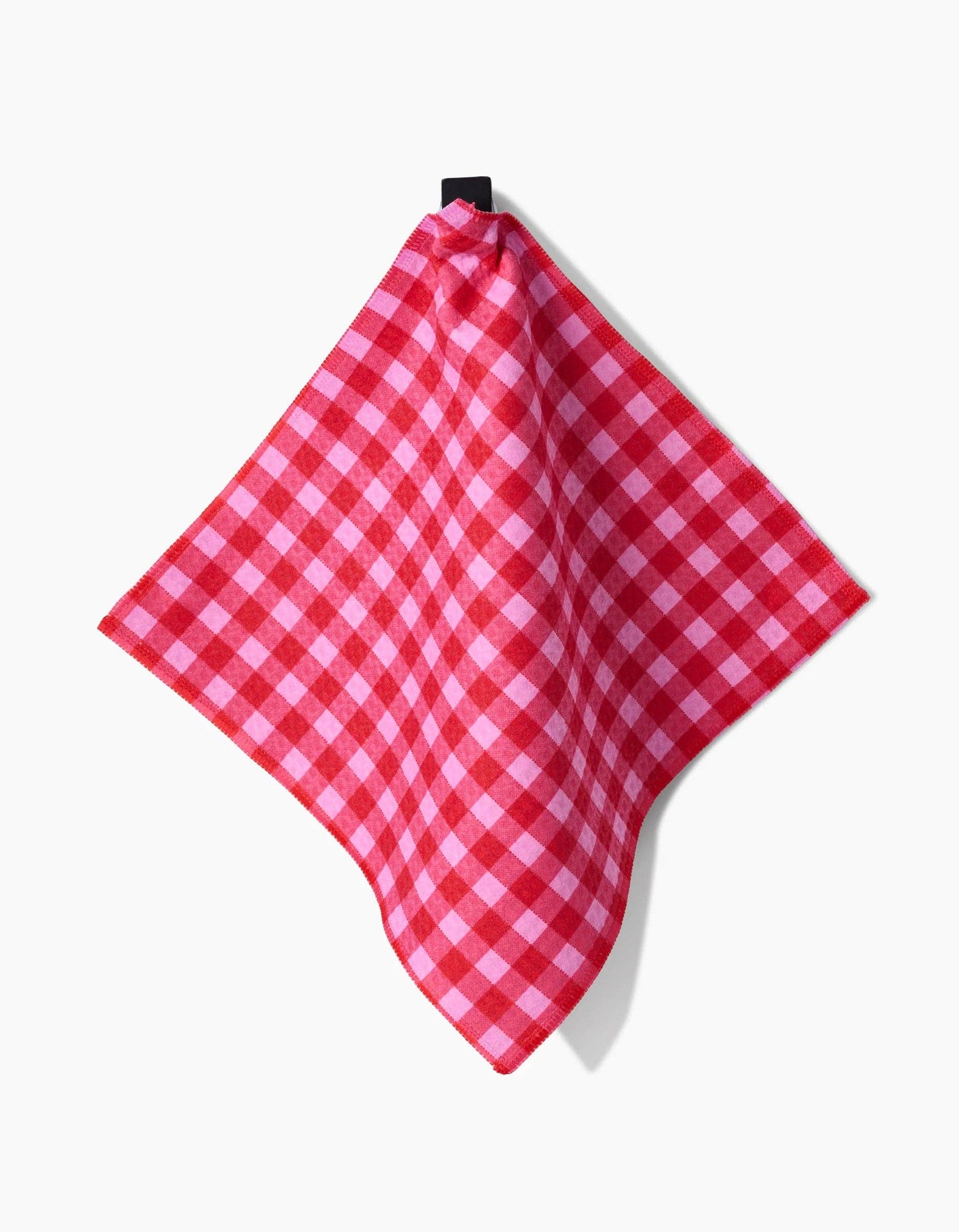 Geometry - Cherry Gingham Luxe Washcloth Set