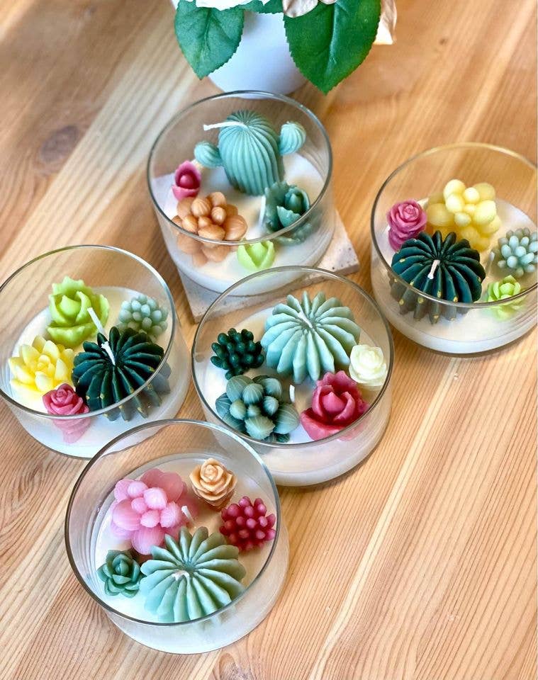 Garden Escape •Handmade Terrarium Scented Candle