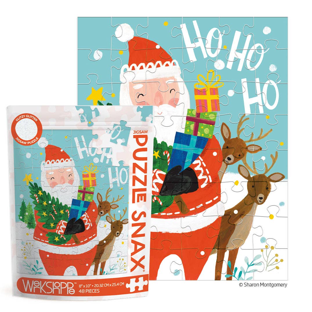 Ho Ho Ho Santa 48 Piece Christmas Puzzle Snax
