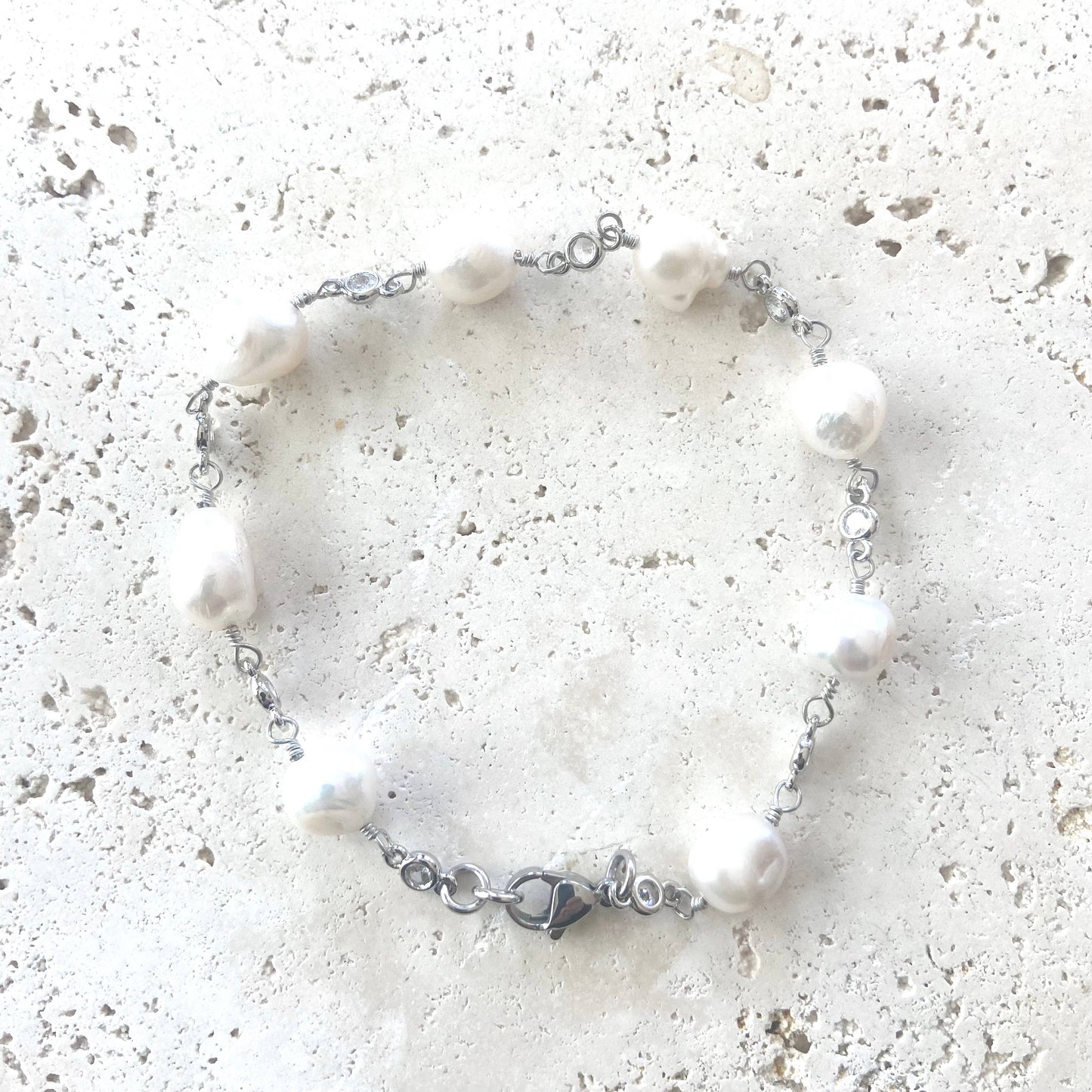 Anklet fresh water pearl jewelry