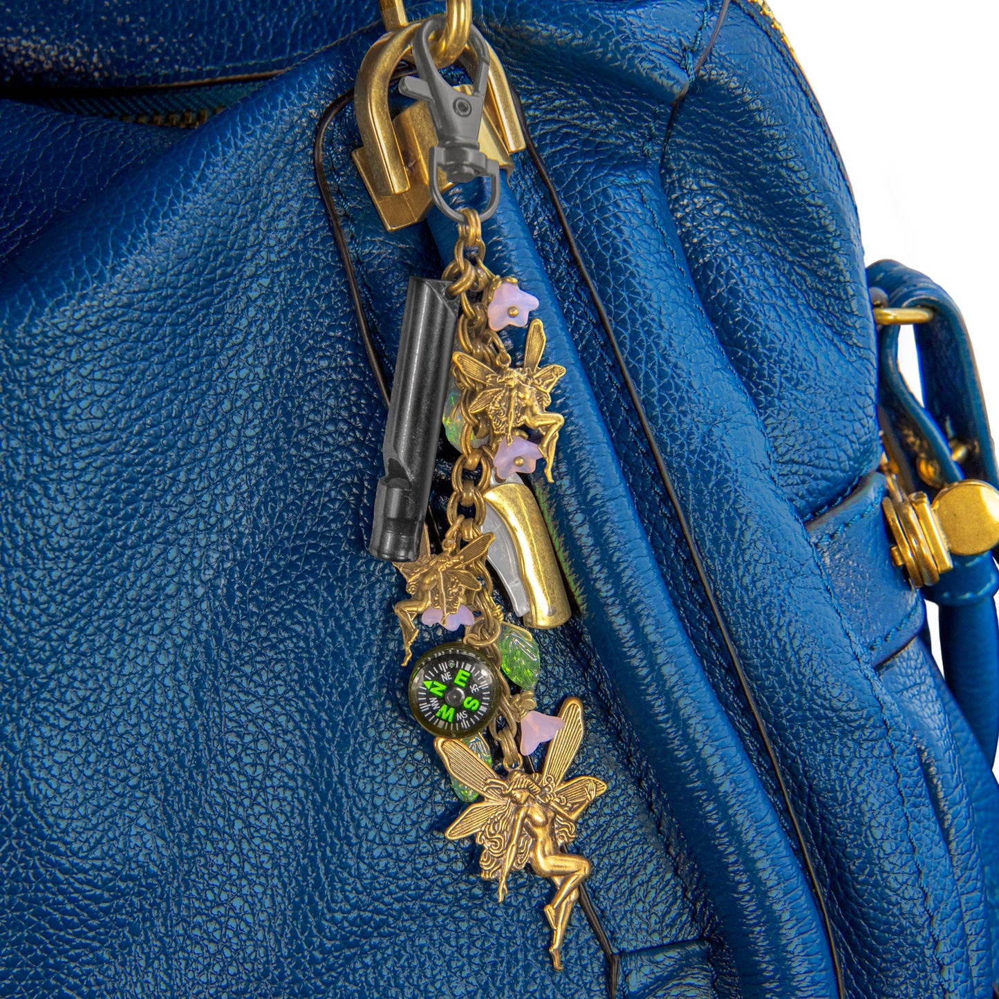 Purse Backpack Charms: Fairies Themed with Whistle and Knife