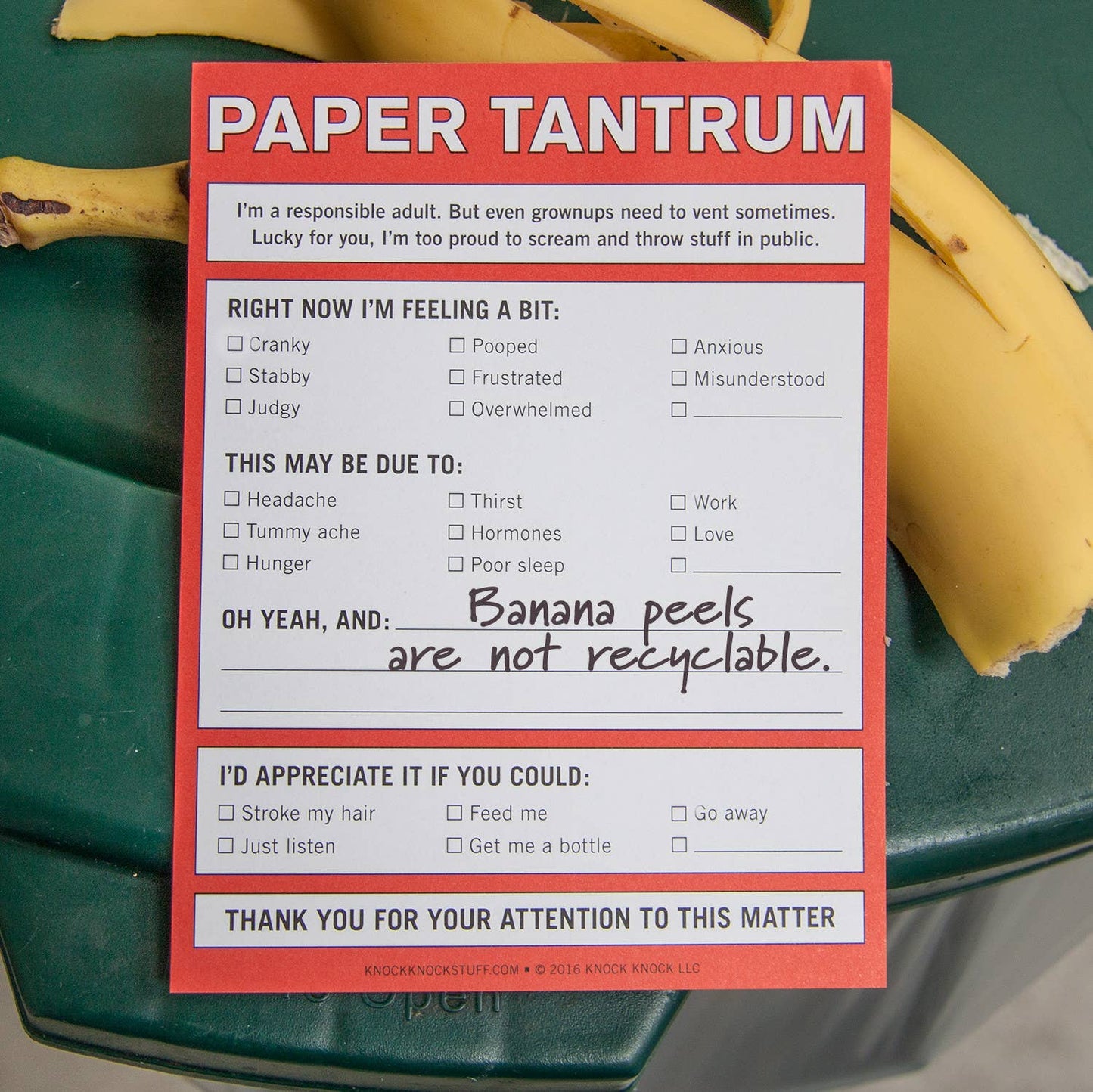Bloc de notas ingenioso Paper Tantrum