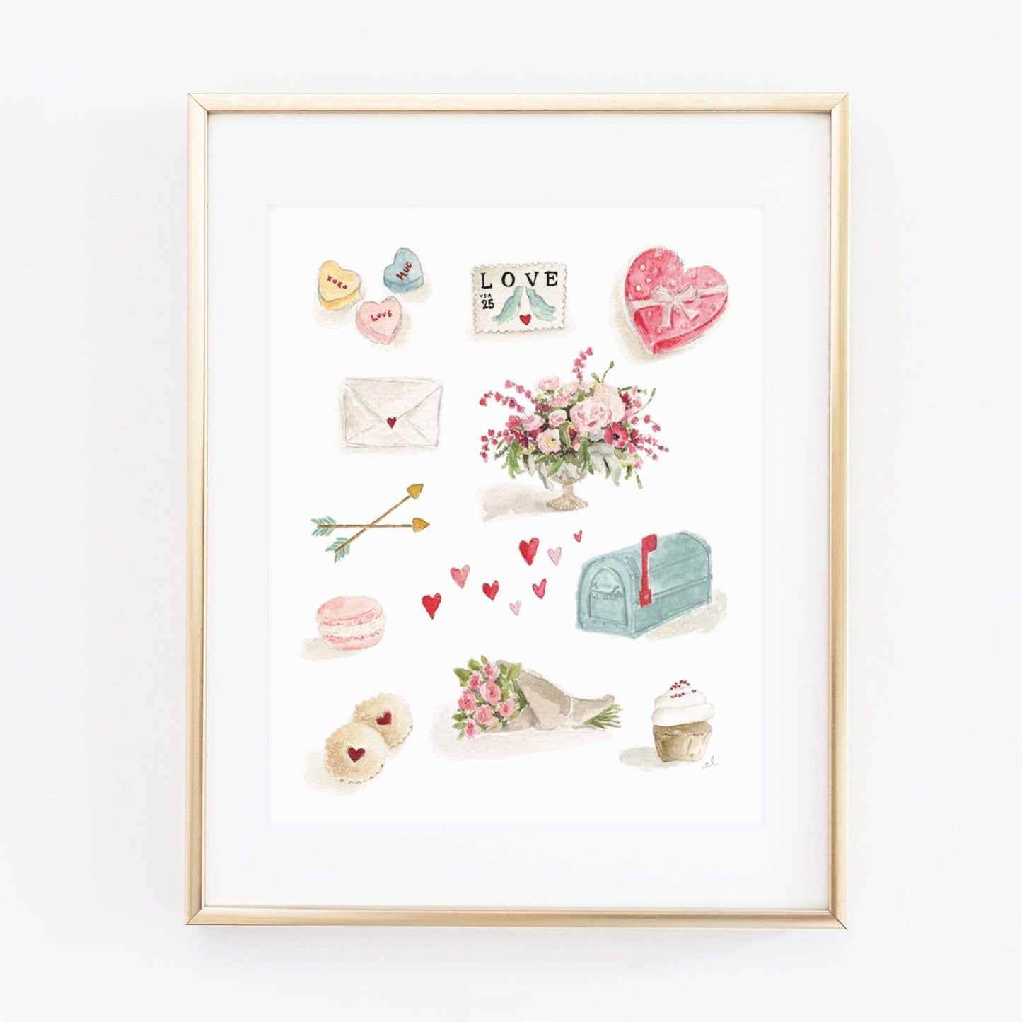 Valentine art print