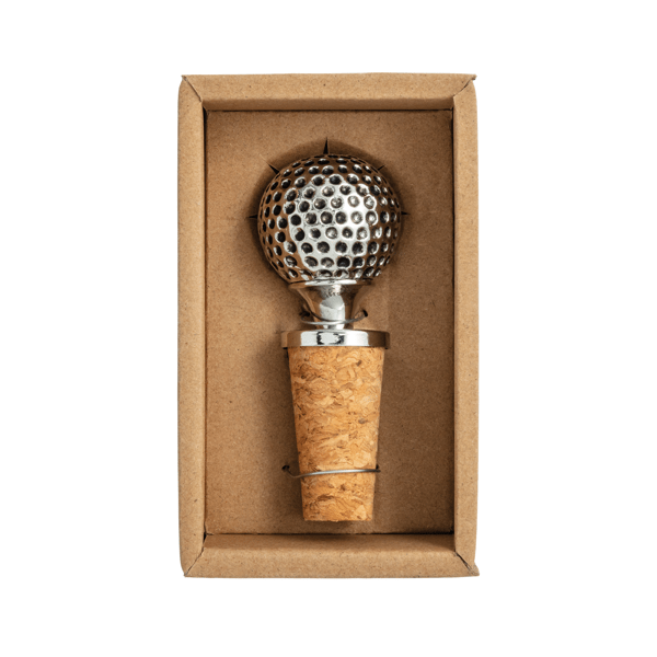 Golf Ball Metal Bottle Stopper