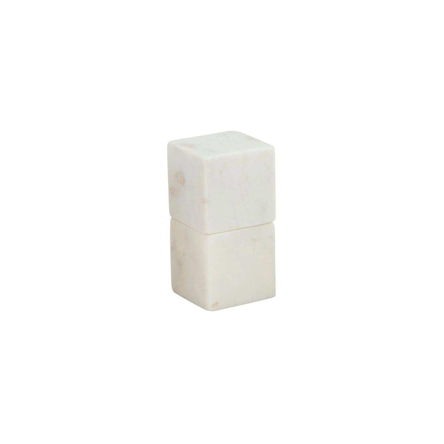 White Marble Cube Salt & pepper set