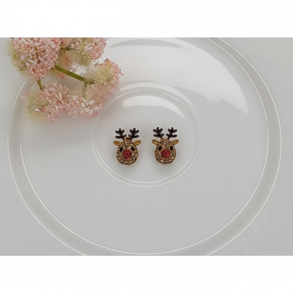 Reindeer Post Earrings
