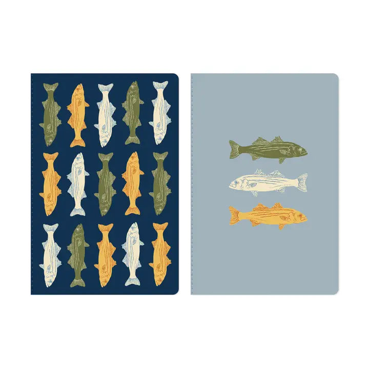 Sporting Goods Fish Notebook Set