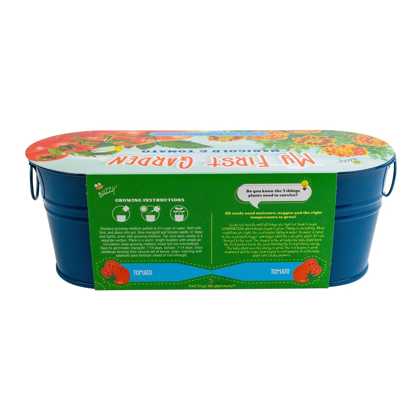 Mi primer alféizar de jardín: kit de cultivo de caléndula y tomate