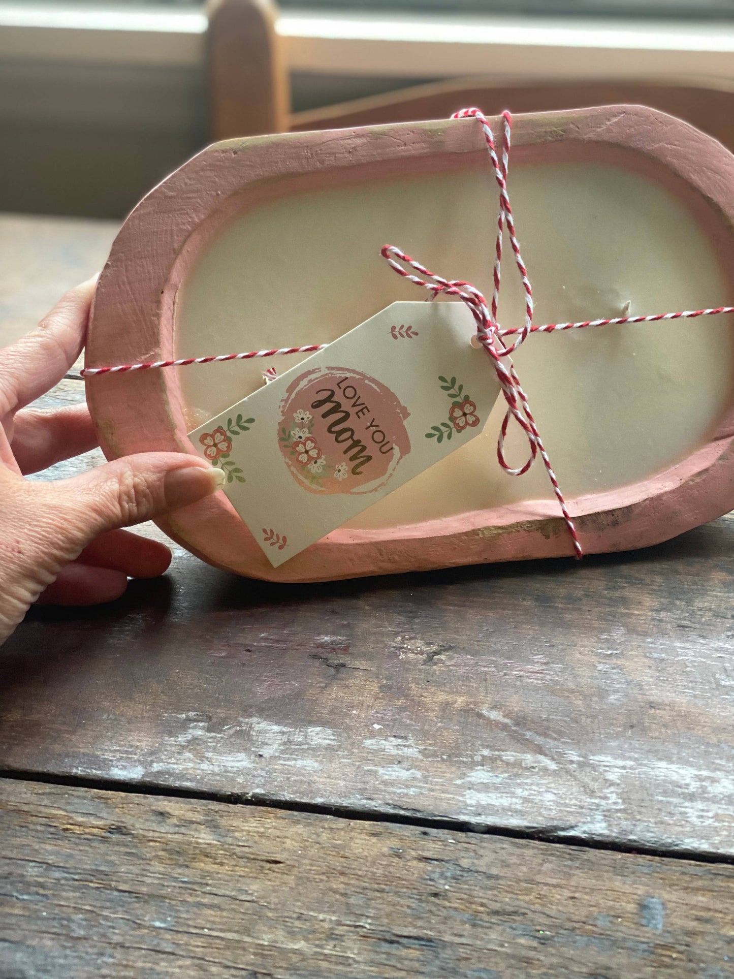 Pink Dough Bowl Candle