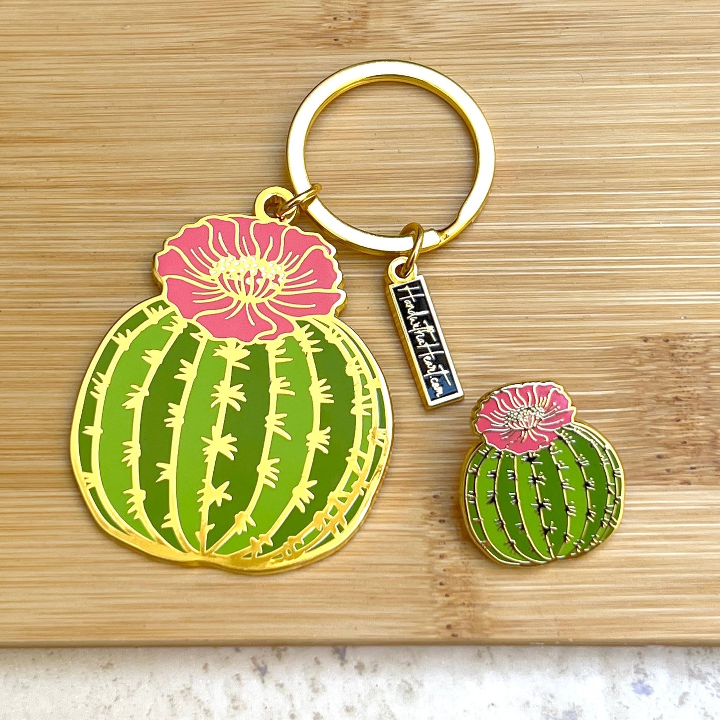 Cactus Barrel Enamel Pin