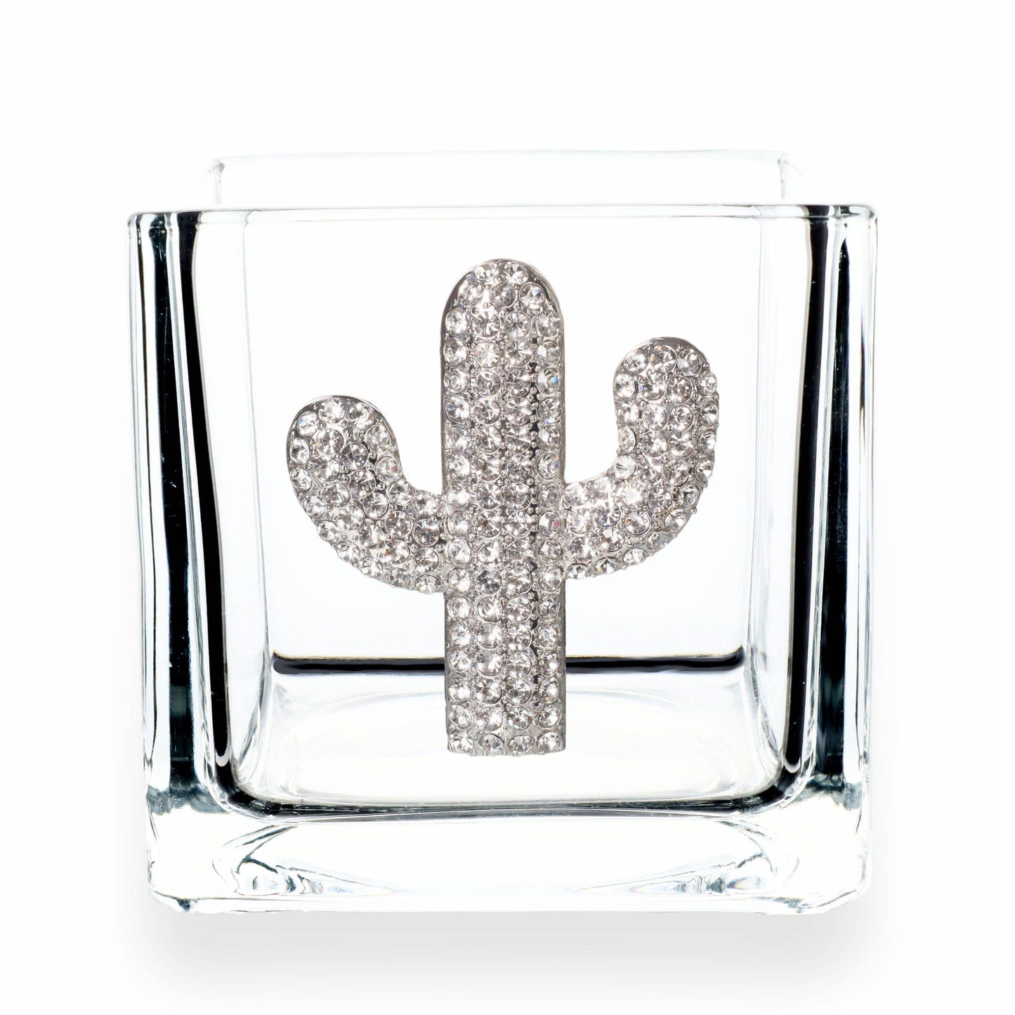 Diamond Cactus Jewel 4" Candle Holder