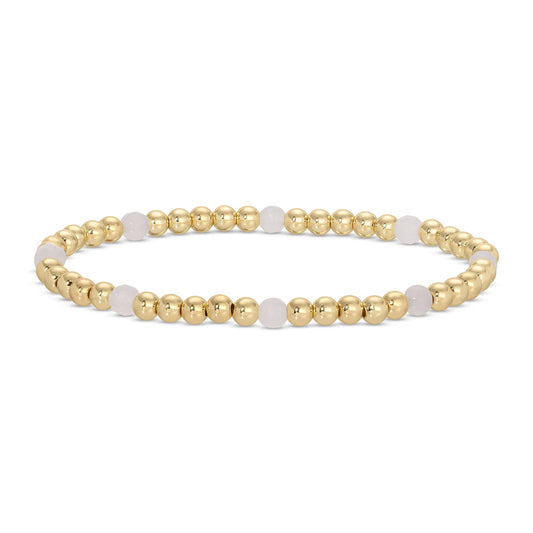 Stretch Beaded Bracelets With Stone Accents