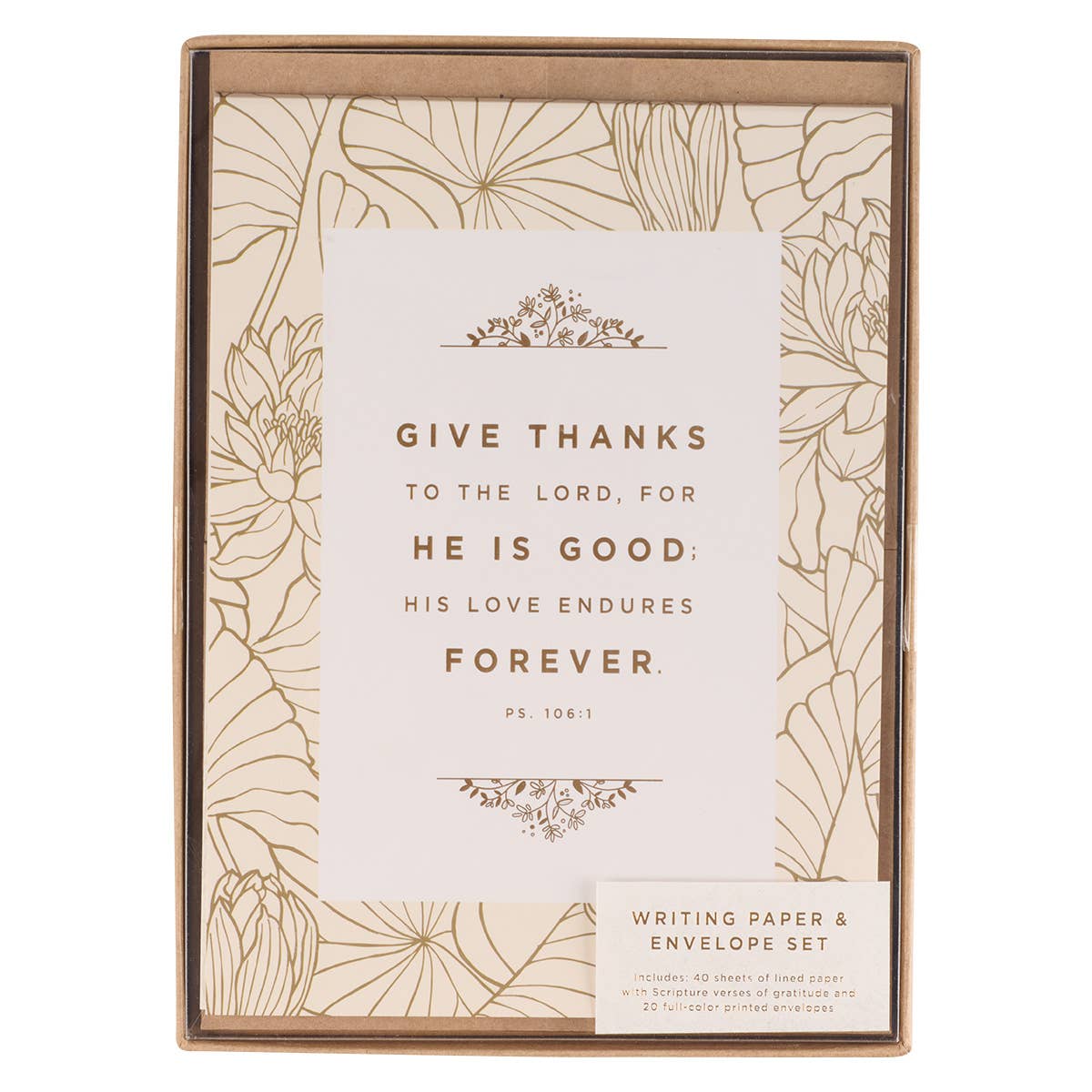 Writing Paper Set Give Thanks Ps. 106:1