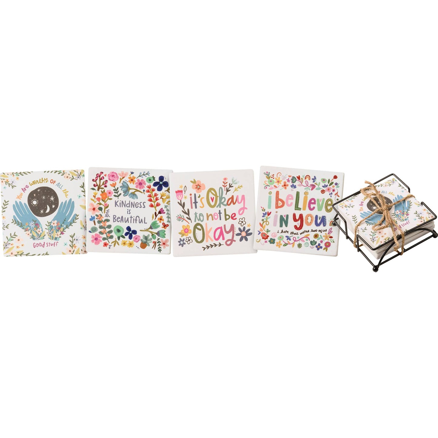 Juego de posavasos de Kindness