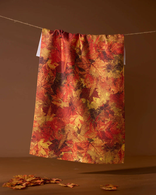 Geometry - Falling Foliage Tea Towel