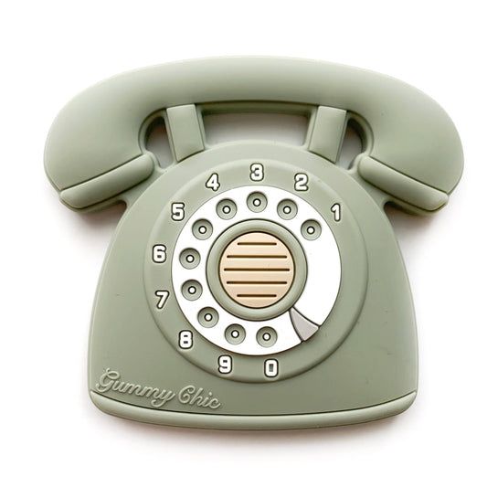 Vintage Phone Teether Toy for Teething Babies -Fun Baby Gift