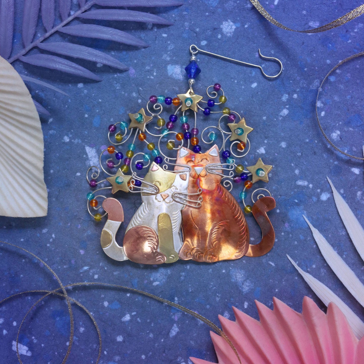 Starry Night Kitty Cat Ornament