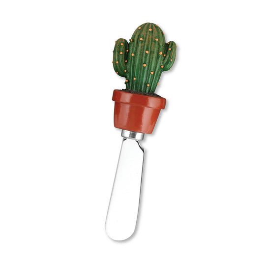 4-Piece Cactus Polyresin Cheese Spreader
