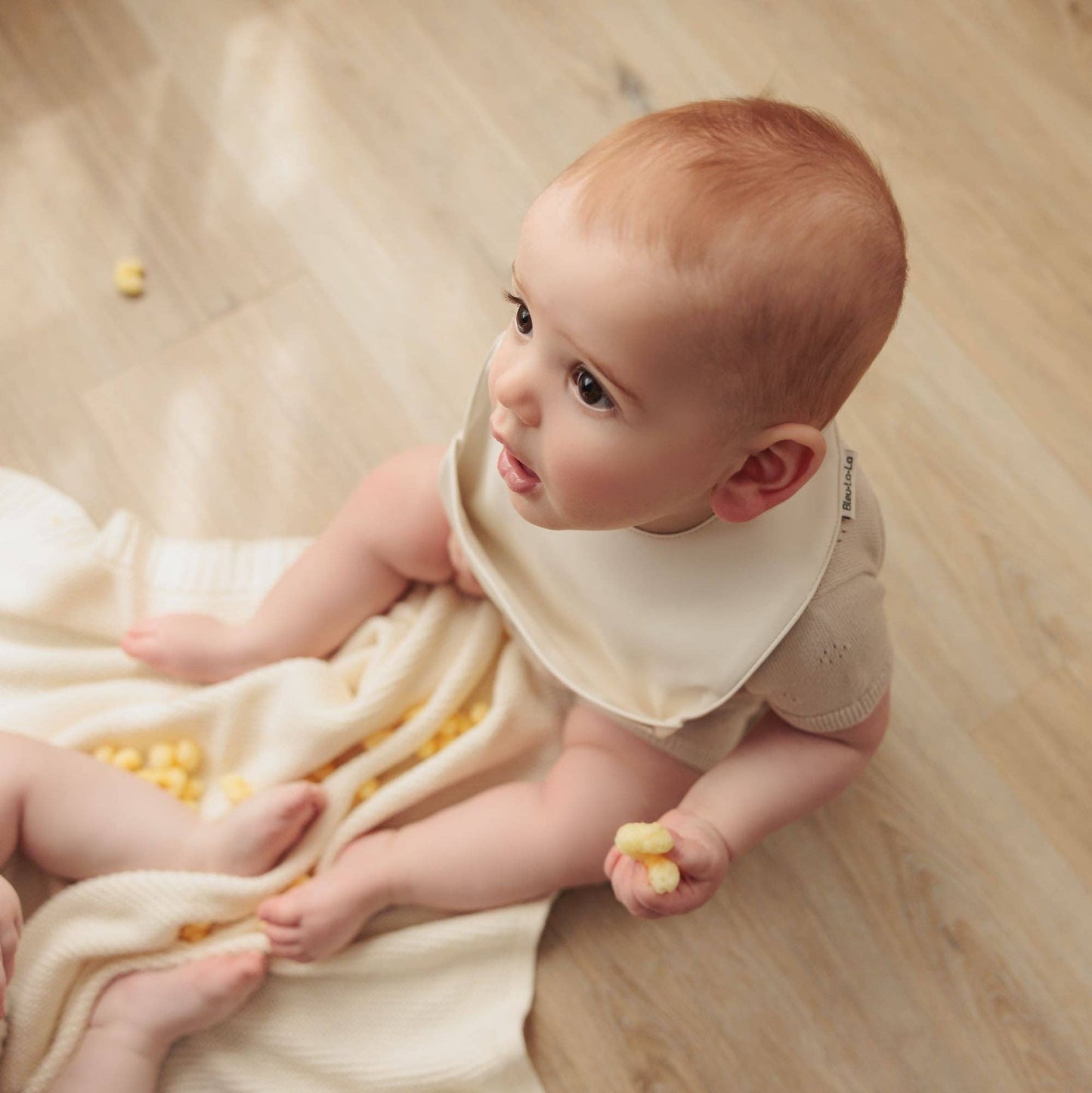 Soft Vegan Leather Easy Clean Bibs 0-12 Months: Mocha & Sand - Set of 2