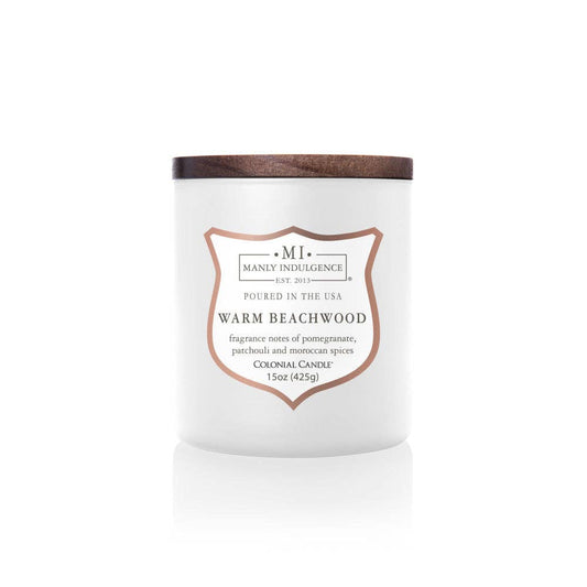 Manly Indulgence Signature Warm Beachwood, 15 oz