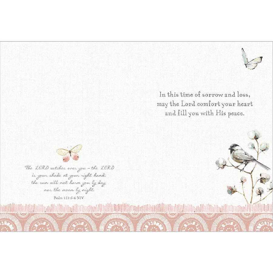 Legacy - Cotton Wreath - Faith Sympathy Card