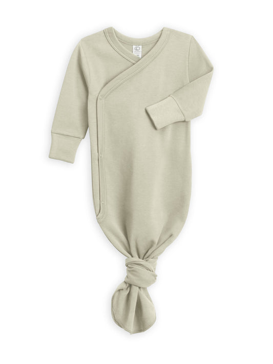 Organic Newborn Indy Kimono Gown Sage