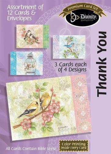 Divinity Boutique - Boxed Cards: Thank You, Pretty Birds: Scripture